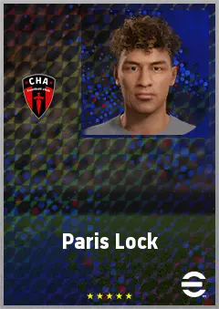 Paris Lock eFootball 2026 player card, 62 OVR LWF