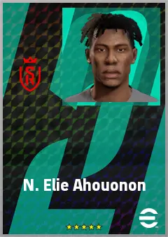 N. Elie Ahouonon eFootball 2026 player card, 68 OVR CB
