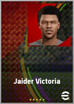 Jaider Victoria eFootball 2026 player card, 64 OVR CF