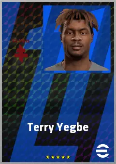 Terry Yegbe eFootball 2026 player card, 71 OVR CB