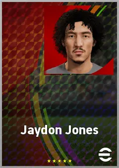Jaydon Jones eFootball 2026 player card, 60 OVR DMF
