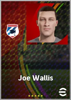 Joe Wallis eFootball 2026 player card, 64 OVR GK