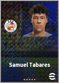 Samuel Tabares eFootball 2026 player card, 63 OVR CB