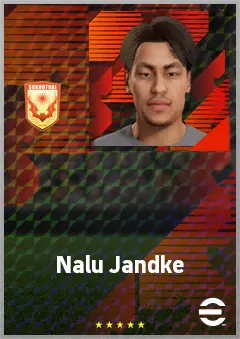 Nalu Jandke eFootball 2026 player card, 61 OVR CMF