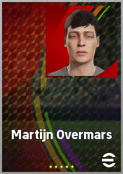 Martijn Overmars eFootball 2026 player card, 64 OVR GK