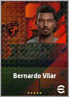Bernardo Vilar eFootball 2026 player card, 68 OVR CB