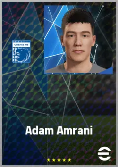 Adam Amrani eFootball 2026 player card, 63 OVR CB