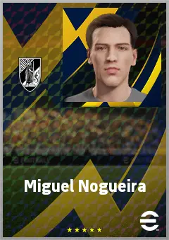 Miguel Nogueira eFootball 2026 player card, 65 OVR AMF