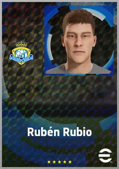 Rubén Rubio eFootball 2026 player card, 61 OVR GK