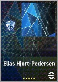 Elias Hjort-Pedersen eFootball 2026 player card, 60 OVR AMF