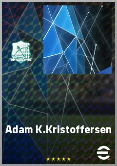 Adam K.Kristoffersen eFootball 2026 player card, 61 OVR CF