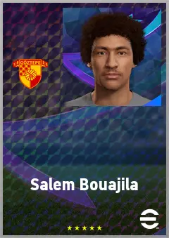 Salem Bouajila eFootball 2026 player card, 62 OVR RWF