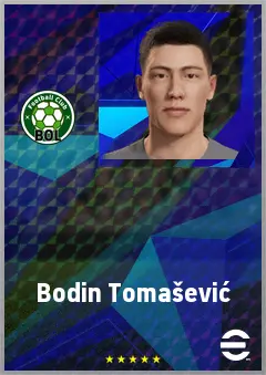 Bodin Tomašević eFootball 2026 player card, 66 OVR CB