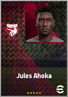 Jules Ahoka eFootball 2026 player card, 64 OVR DMF