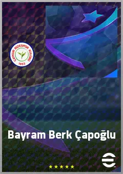 Bayram Berk Çapoğlu eFootball 2026 player card, 60 OVR AMF