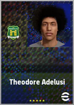 Theodore Adelusi eFootball 2026 player card, 60 OVR CB