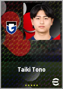 Tono Taiki eFootball 2026 player card, 57 OVR AMF