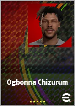 Ogbonna Chizurum eFootball 2026 player card, 63 OVR CF
