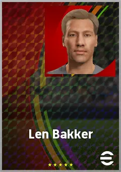 Len Bakker eFootball 2026 player card, 65 OVR GK