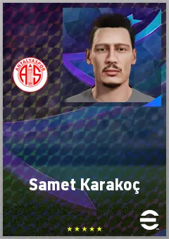 Samet Karakoç eFootball 2026 player card, 65 OVR LB