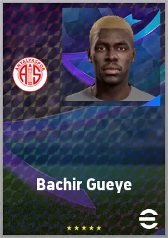 Bachir Gueye eFootball 2026 player card, 64 OVR CF