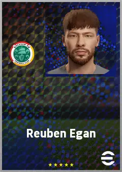 Reuben Egan eFootball 2026 player card, 62 OVR GK