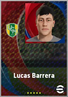 Lucas Barrera eFootball 2026 player card, 63 OVR CMF