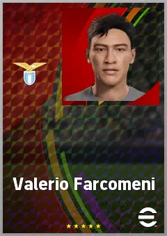 Valerio Farcomeni eFootball 2026 player card, 63 OVR CMF