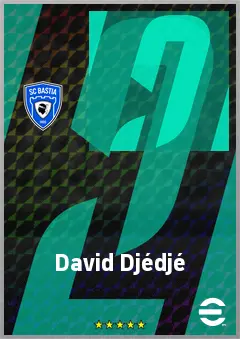 David Djédjé eFootball 2026 player card, 63 OVR CB