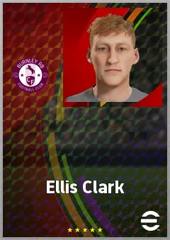 Ellis Clark eFootball 2026 player card, 62 OVR CMF