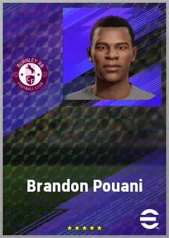 Brandon Pouani eFootball 2026 player card, 63 OVR LWF