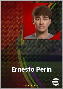 Ernesto Perin eFootball 2026 player card, 61 OVR CMF