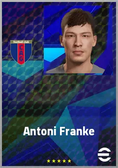 Antoni Franke eFootball 2026 player card, 63 OVR CB