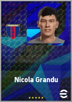 Nicola Grandu eFootball 2026 player card, 62 OVR RB