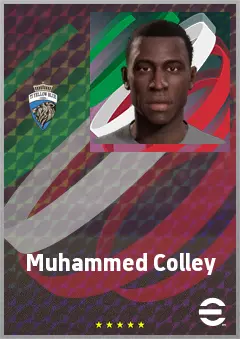 Muhammed Colley eFootball 2026 player card, 63 OVR CF