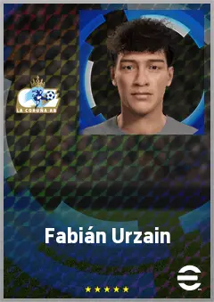 Fabián Urzain eFootball 2026 player card, 66 OVR LWF