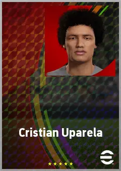 Cristian Uparela eFootball 2026 player card, 63 OVR CB