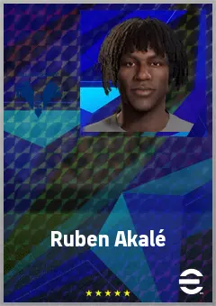 Ruben Akalé eFootball 2026 player card, 64 OVR CF