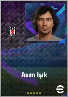 Asım Işık eFootball 2026 player card, 60 OVR RB