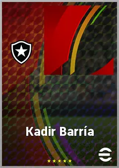 Kadir Barría eFootball 2026 player card, 66 OVR CF