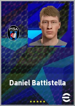 Daniel Battistella eFootball 2026 player card, 61 OVR CMF