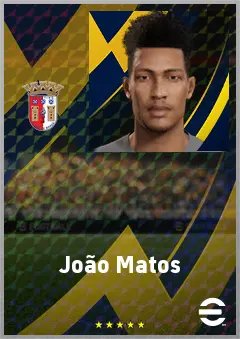 João Matos eFootball 2026 player card, 65 OVR CB