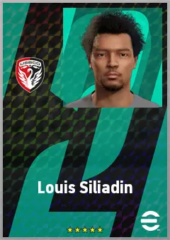 Louis Siliadin eFootball 2026 player card, 63 OVR CB