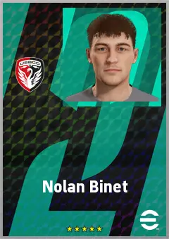 Nolan Binet eFootball 2026 player card, 66 OVR DMF