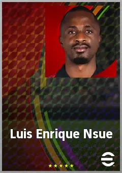 Luis Enrique Nsue eFootball 2026 player card, 65 OVR CB