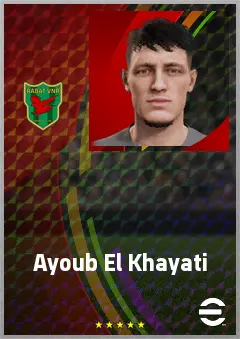 Ayoub El Khayati eFootball 2026 player card, 68 OVR GK