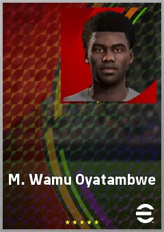 M. Wamu Oyatambwe eFootball 2026 player card, 66 OVR DMF