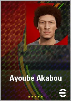 Ayoube Akabou eFootball 2026 player card, 63 OVR GK