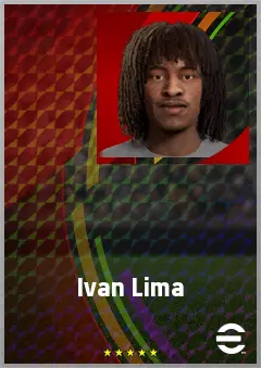 Ivan Lima eFootball 2026 player card, 67 OVR LWF
