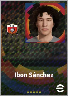 Ibon Sánchez eFootball 2026 player card, 67 OVR AMF